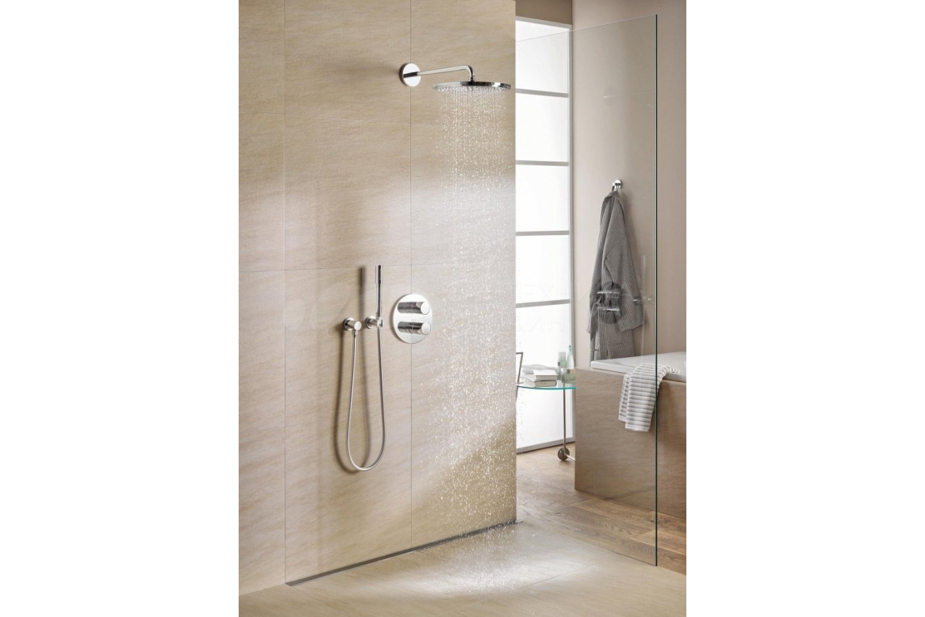 Верхний душ GROHE Rainshower Cosmopolitan Metal 310, 8 л/мин, 1 режим, 380 мм, хром (26066000)