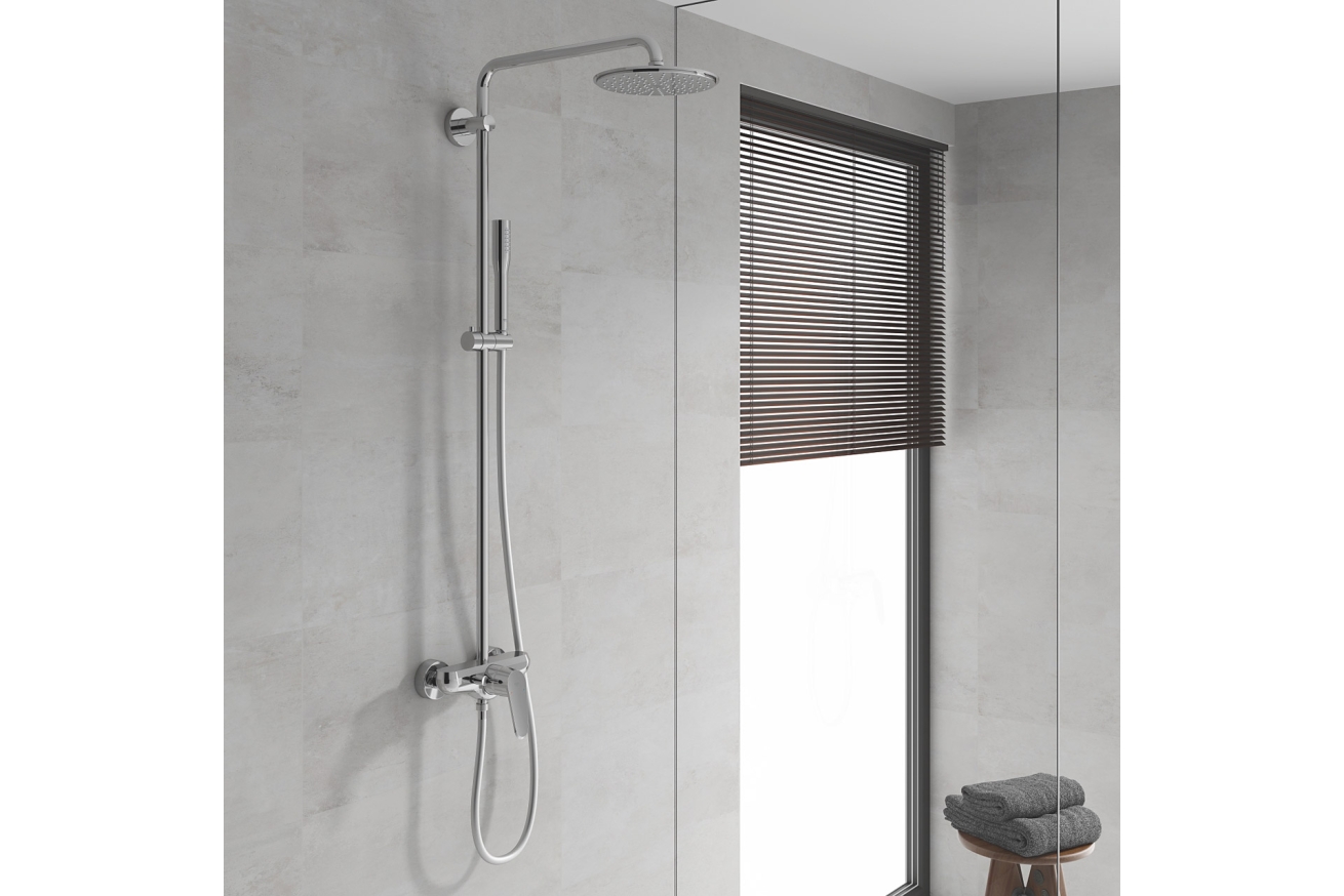 Душевая система GROHE Euphoria Eurodisc Cosmopolitan System 210 со смесителем для душа, хром (23058003)