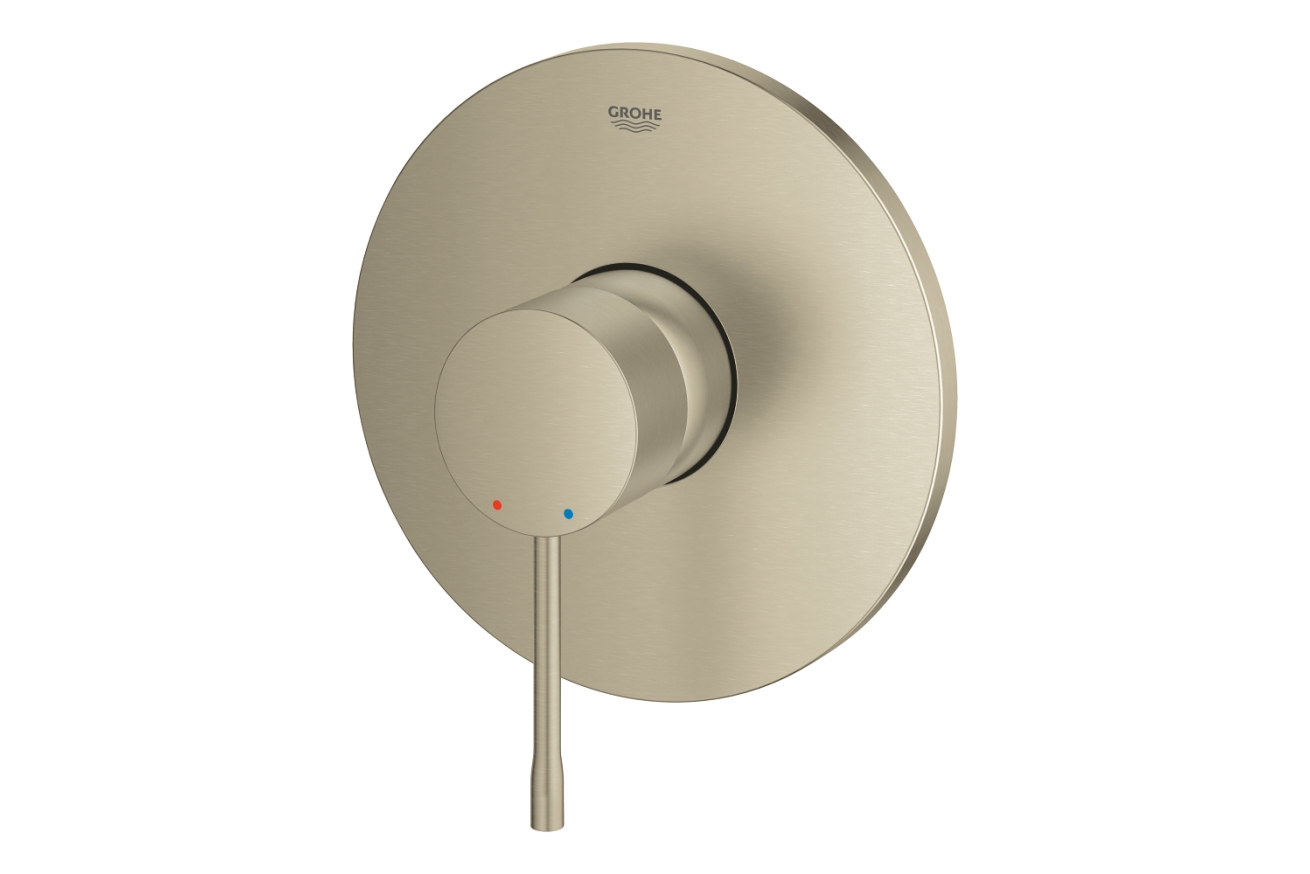 Внешняя часть смесителя для душа GROHE Essence скрытого монтажа, круглая, никель матовый (24168EN1)