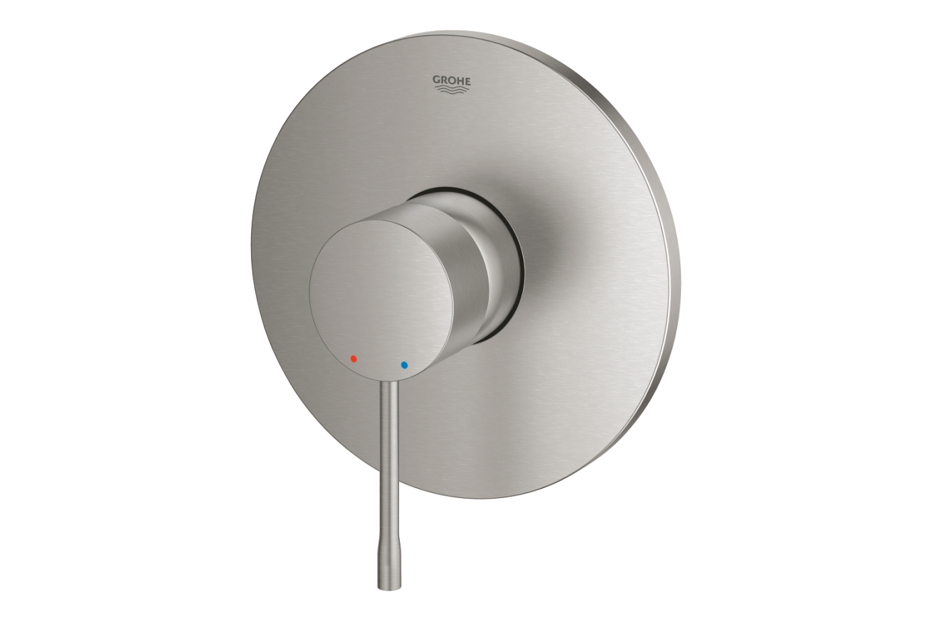 Внешняя часть смесителя для душа GROHE Essence скрытого монтажа, круглая, суперсталь (24168DC1)