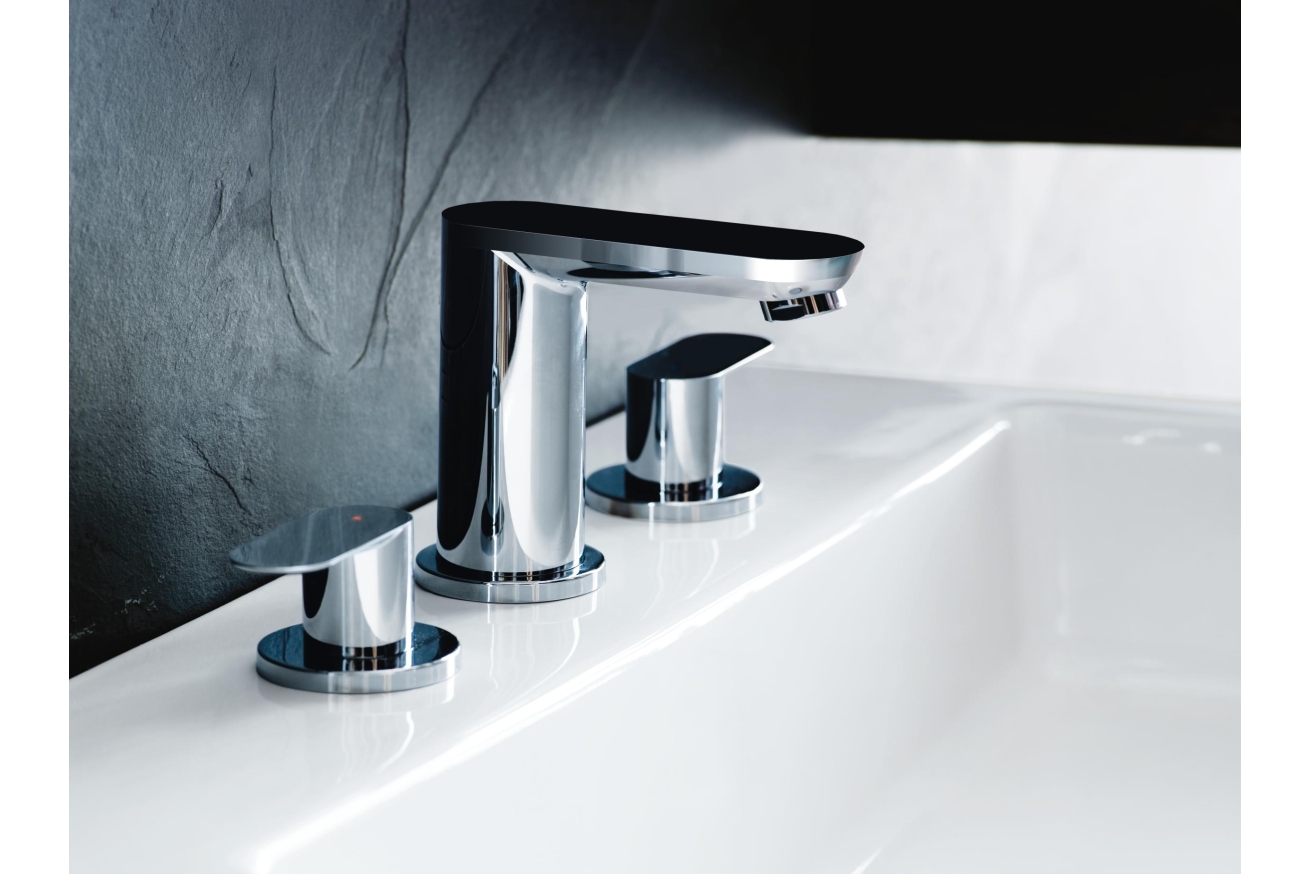Смеситель для раковины GROHE Eurosmart Cosmopolitan на 3 отверстия, S-size, хром (20187000)