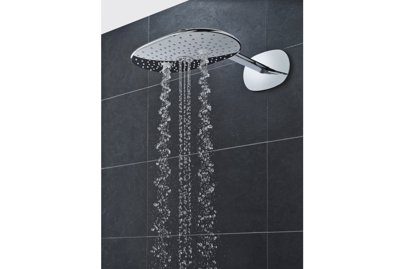Верхний душ с кронштейном GROHE Rainshower DUO 360 мм, хром (26254000)