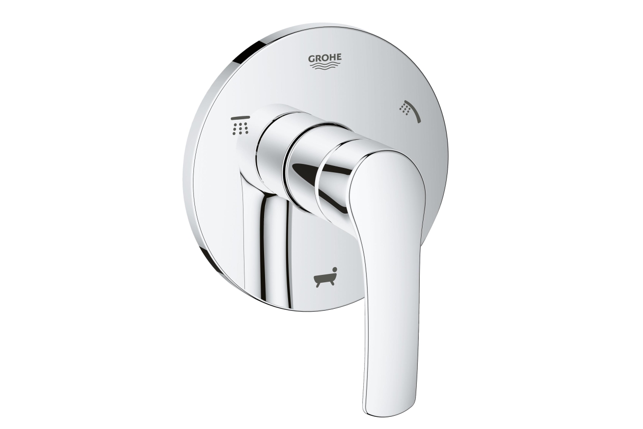 Внешняя часть переключателя потоков GROHE Eurosmart на 3 положения, хром (19972002)