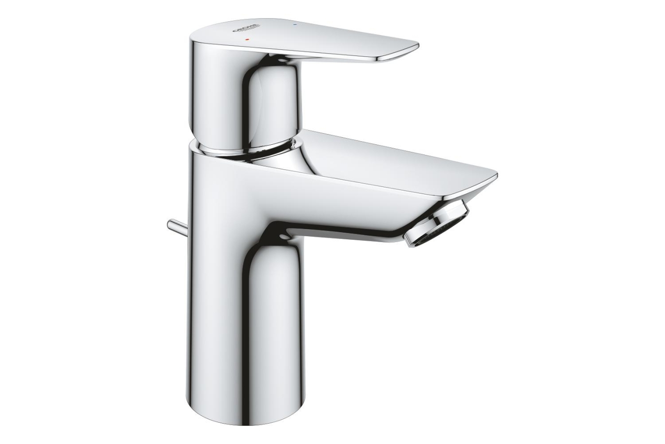 Смеситель для раковины GROHE Start Edge QuickFix с донным клапаном, S-Size, хром (24196001)