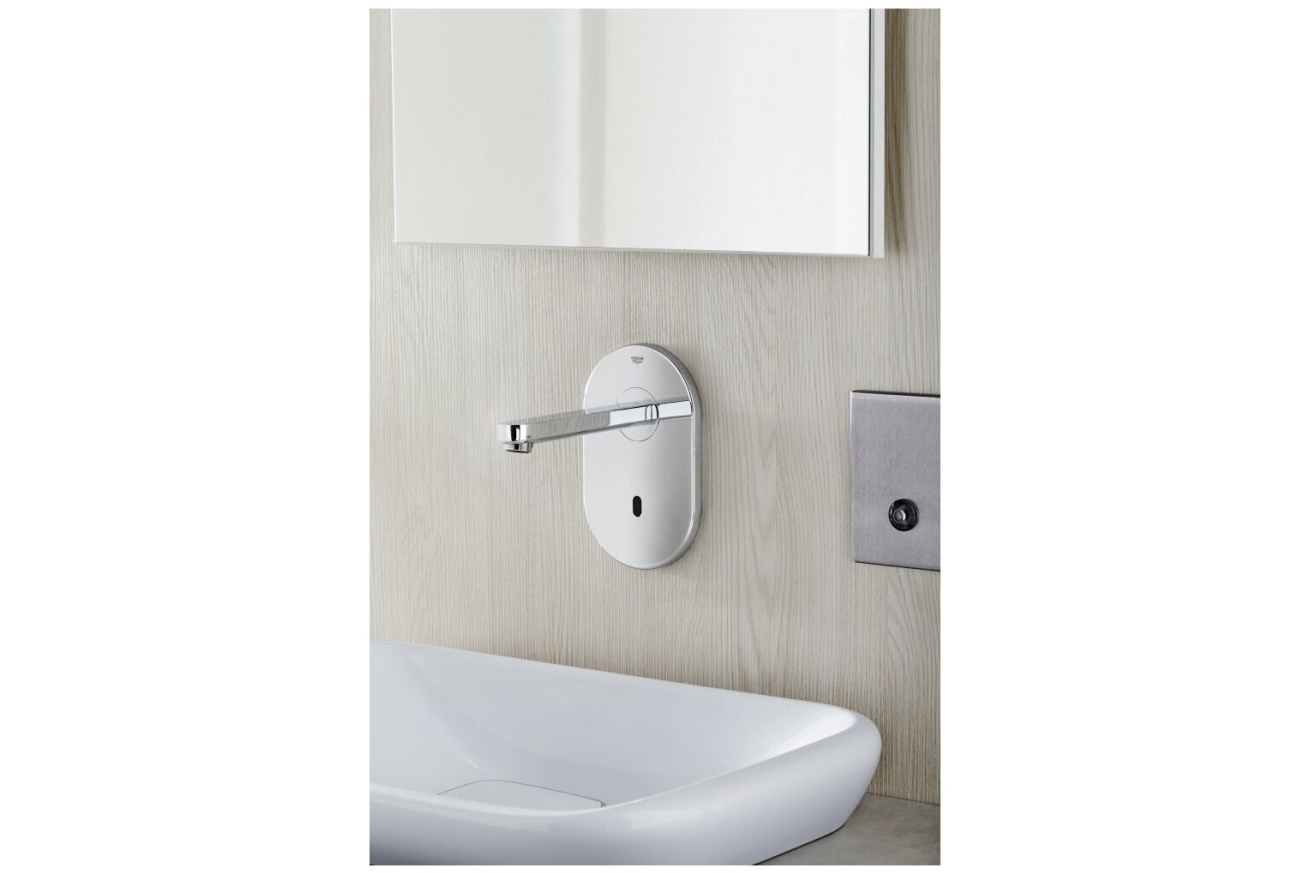 Внешняя часть крана для раковины GROHE Euroeco Cosmopolitan E инфракрасный, без функции смешивания, питание от сети 230V, хром (36273000)
