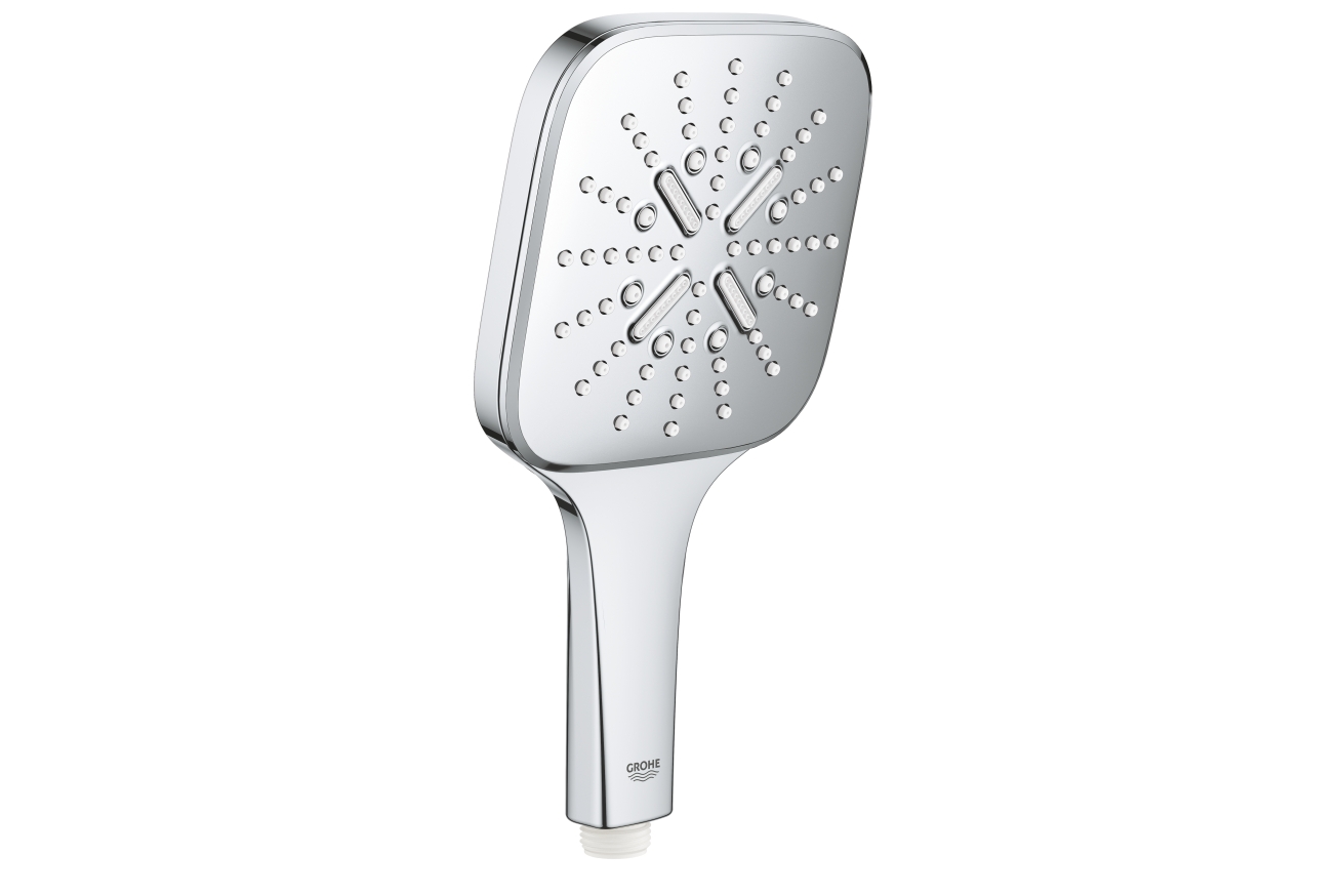 Ручной душ GROHE Rainshower SmartActive 130 Cube, 12 л/мин, 3 режима, хром (26550000)