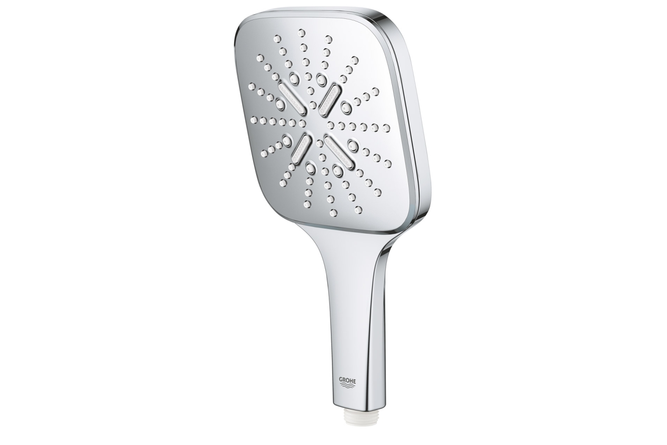 Ручной душ GROHE Rainshower SmartActive 130 Cube, 12 л/мин, 3 режима, хром (26550000)