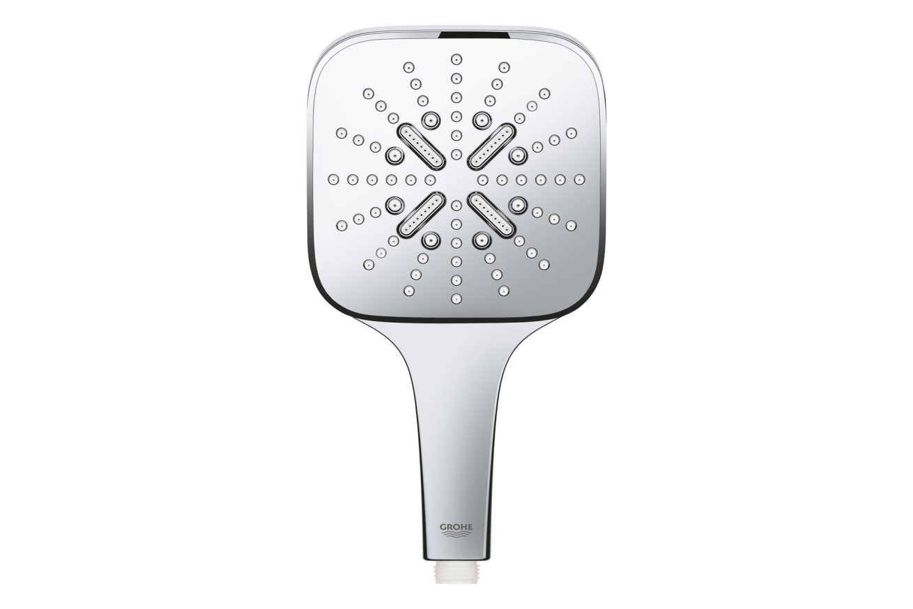 Ручной душ GROHE Rainshower SmartActive 130 Cube, 12 л/мин, 3 режима, хром (26550000)