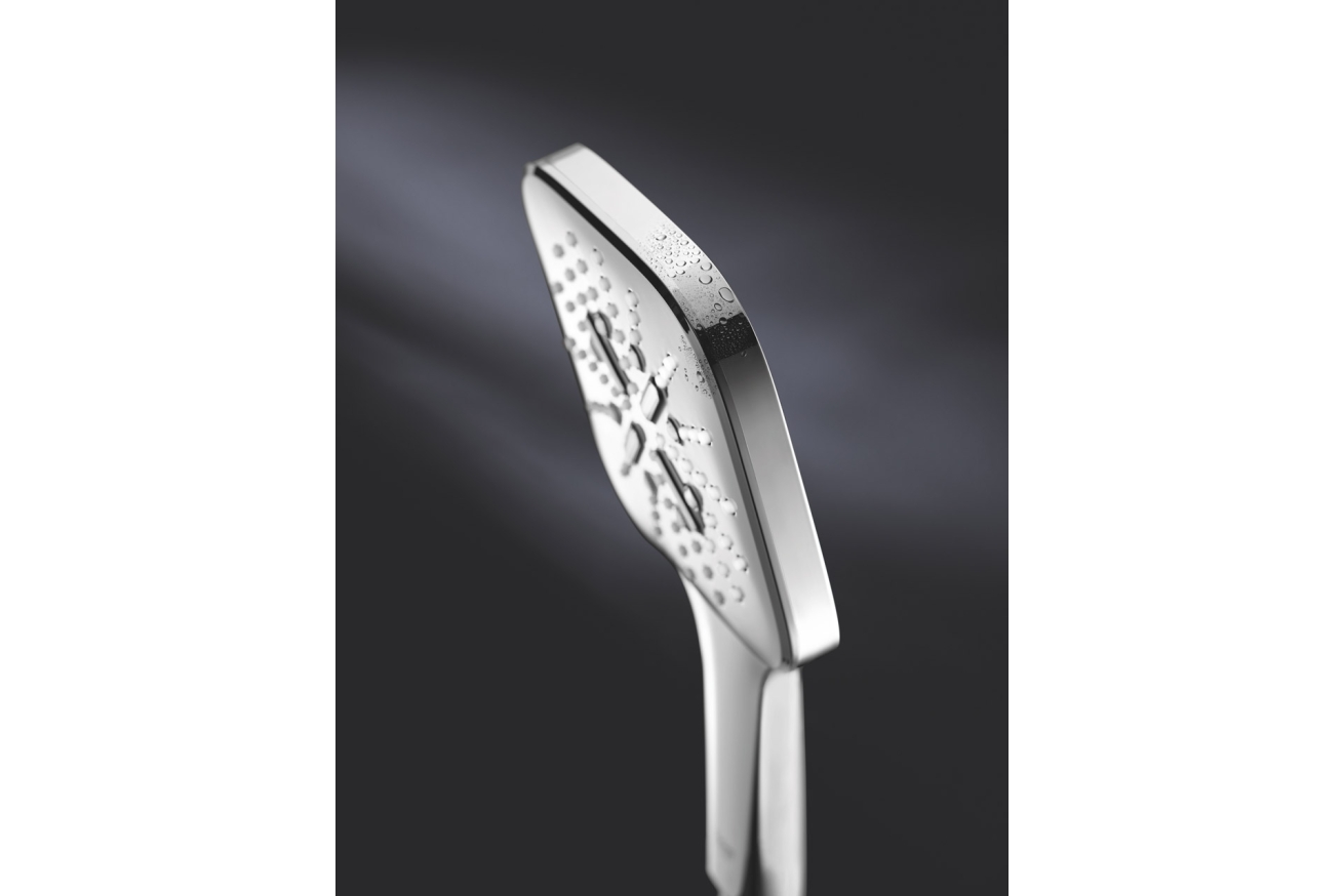Ручной душ GROHE Rainshower SmartActive 130 Cube, 12 л/мин, 3 режима, хром (26550000)
