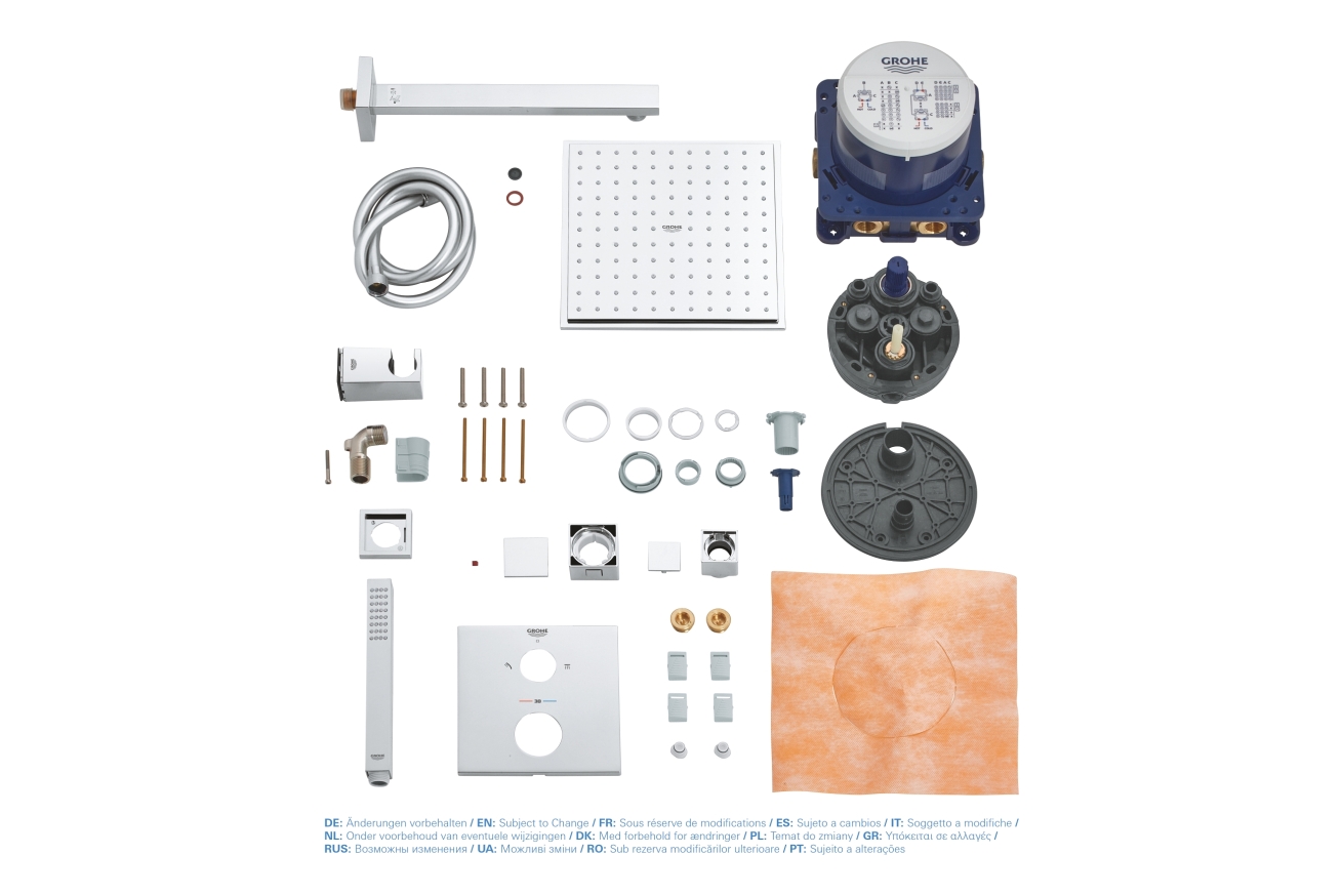 Набор для комплектации душа, GROHE Grohtherm Cube, хром, (34741000)