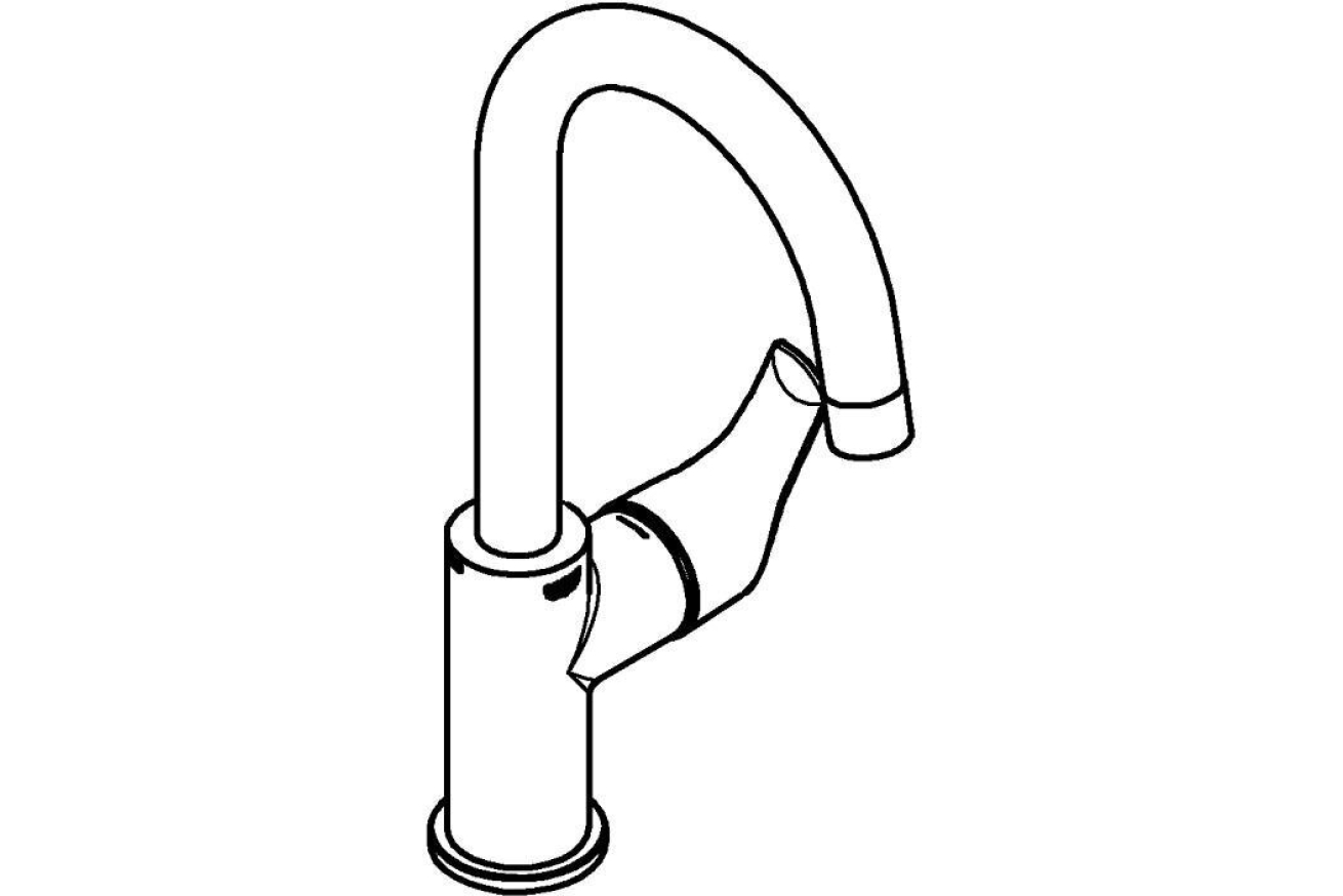 Смеситель для раковины GROHE Eurosmart, L-size, хром (23743002)