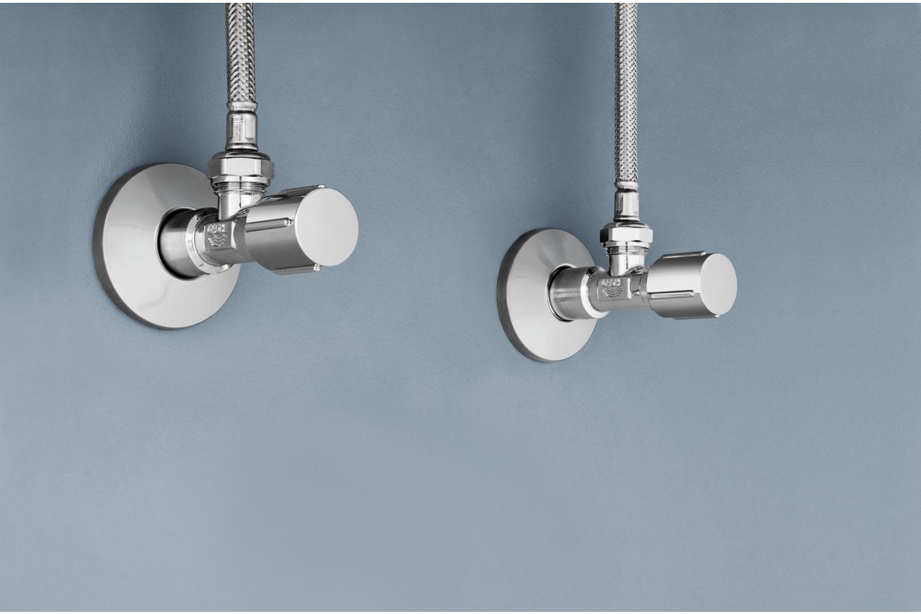 Вентиль угловой GROHE 1/2″-3/8″ для подключения смесителей, хром (22037000)