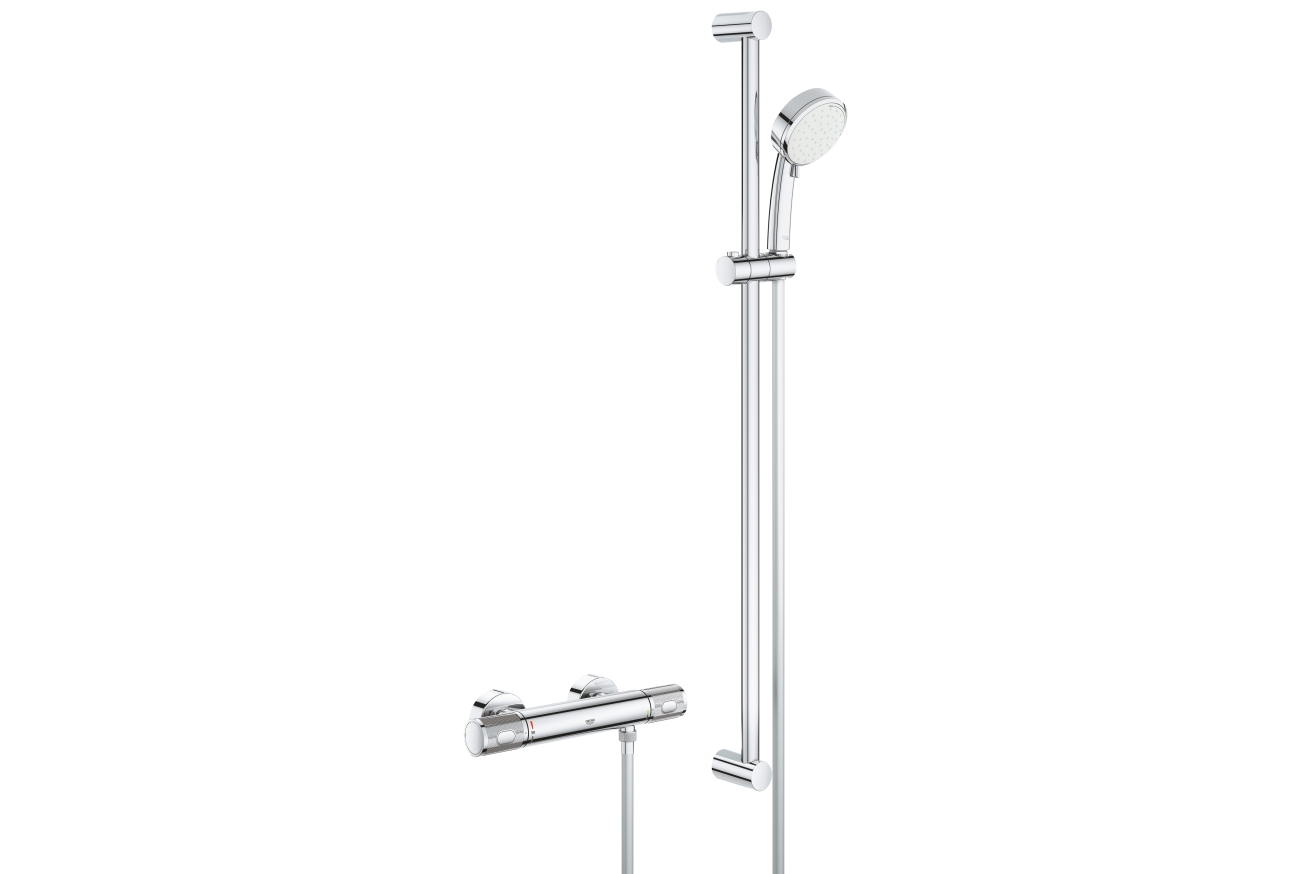 Термостат для душа GROHE Grohtherm 1000 Performance с душевым гарнитуром, хром (34835000)