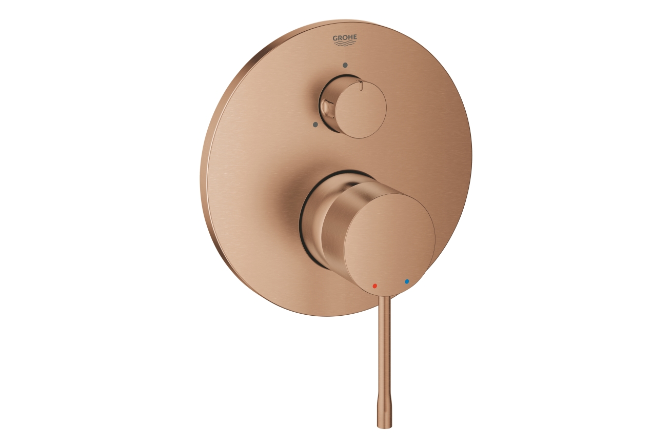 Душевая система GROHE Essence со смесителем для ванны, теплый закат матовый (25287DL0)