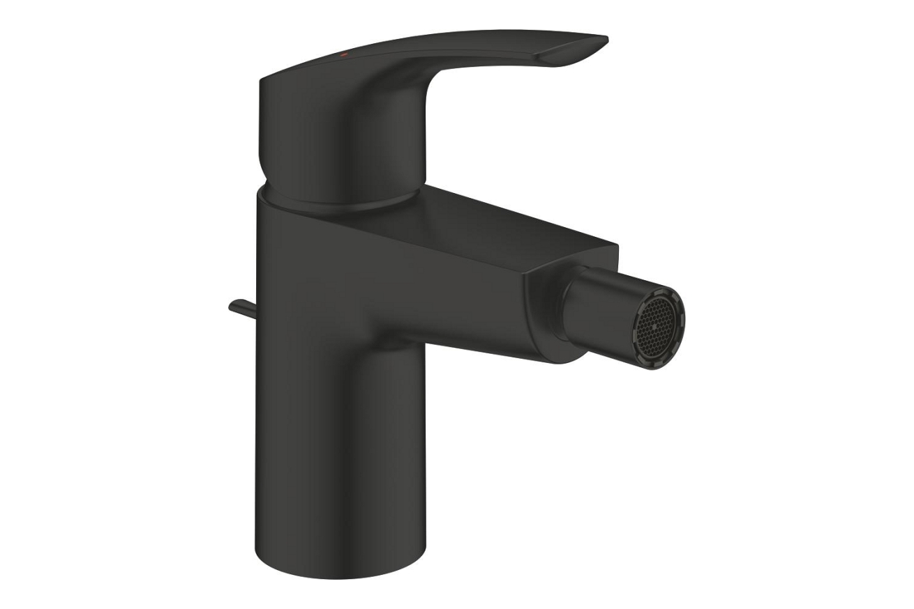 Смеситель для биде GROHE Eurosmart с донным клапаном, S-size, черный матовый (329292433)