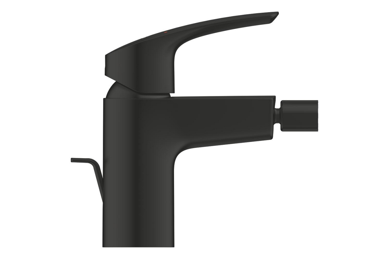 Смеситель для биде GROHE Eurosmart с донным клапаном, S-size, черный матовый (329292433)