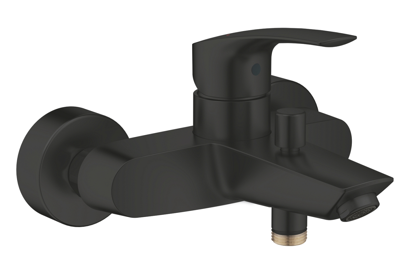 Смеситель для ванны GROHE Eurosmart внешнего монтажа, матовый черный (333002433)