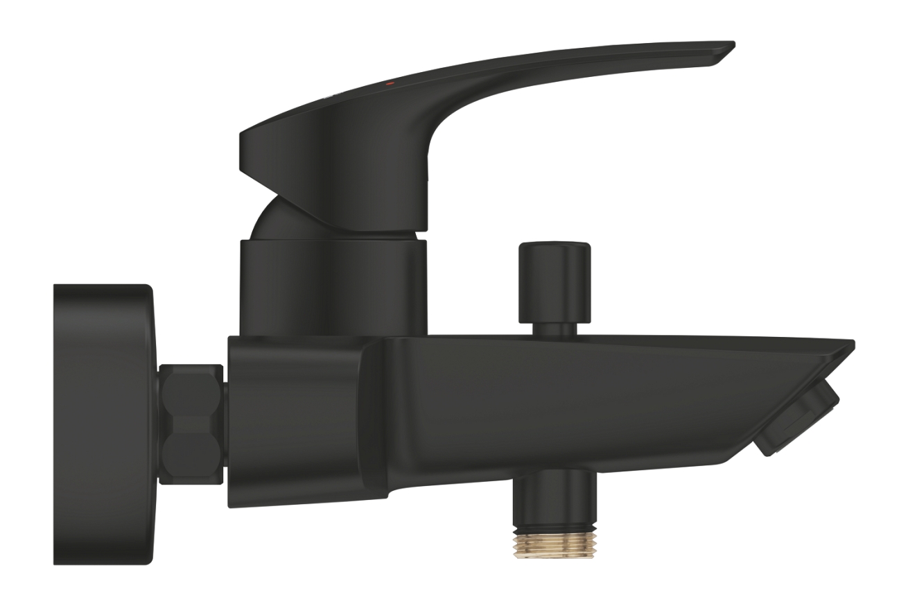 Смеситель для ванны GROHE Eurosmart внешнего монтажа, матовый черный (333002433)