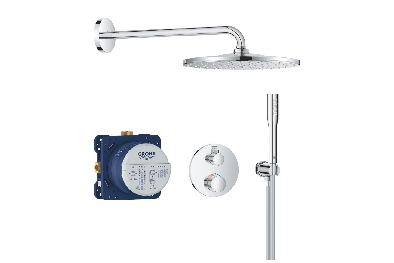 Душевая система GROHE Grontherm с термостатом для душа, хром (34869000)