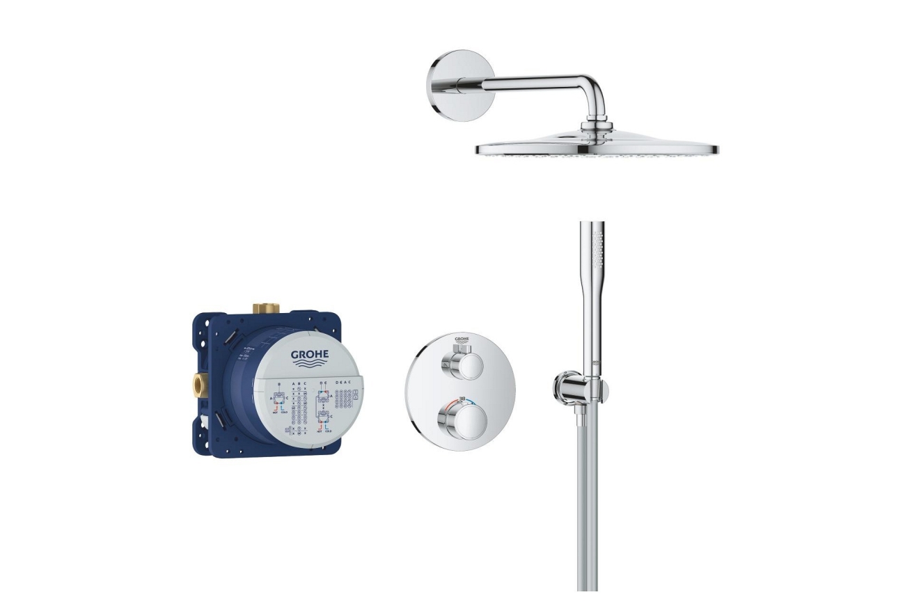 Душевая система GROHE Grontherm с термостатом для душа, хром (34869000)
