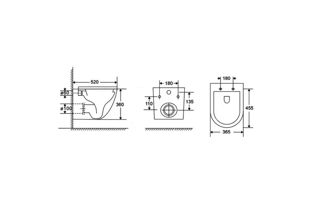 Комплект инсталляции GROHE Rapid SL 38775001 с унитазом AQUAme AQM2002L и сиденьем с микролифтом, смыв Quiet (NW0307)