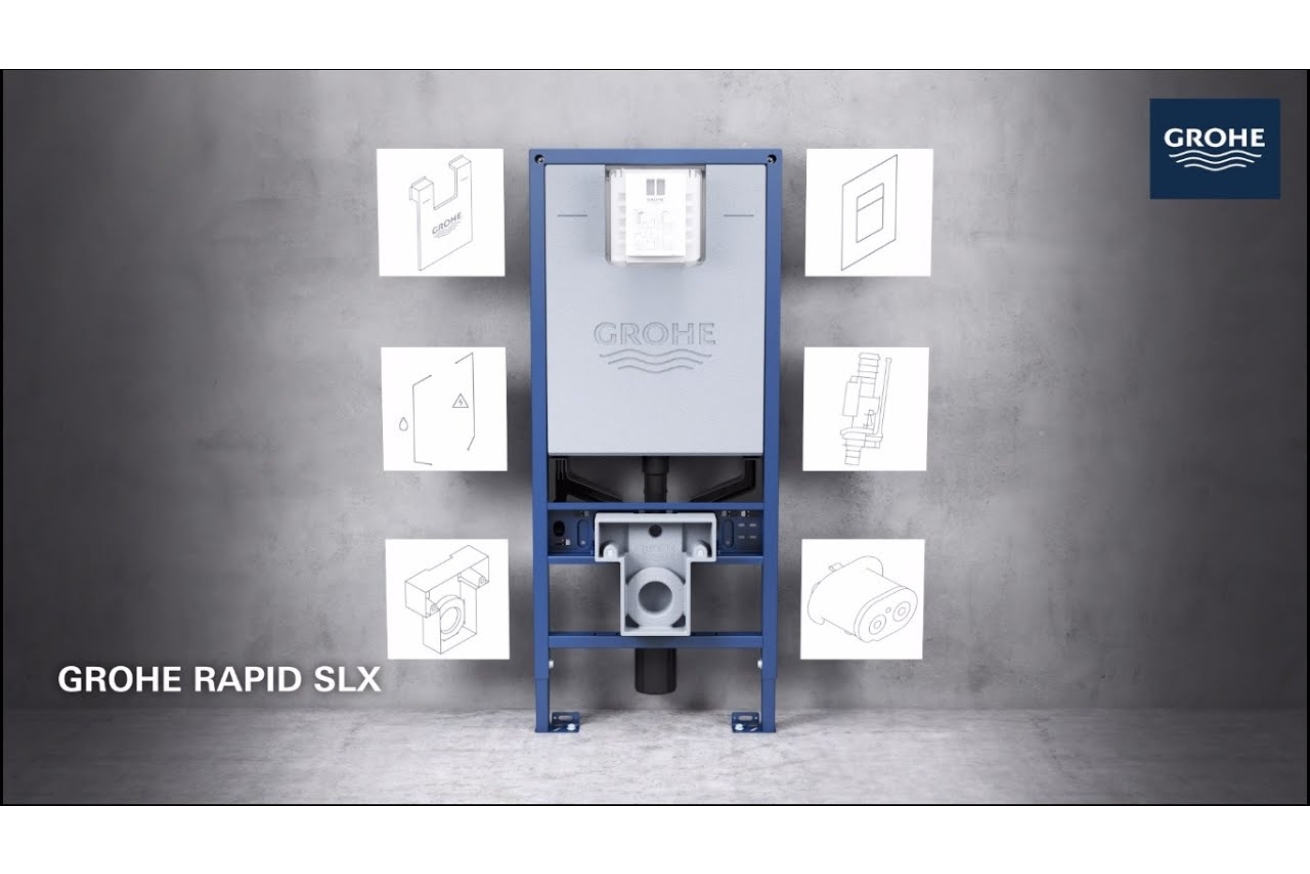 Система инсталляции GROHE Rapid SLX 3 в 1 для подвесного унитаза (39598000)