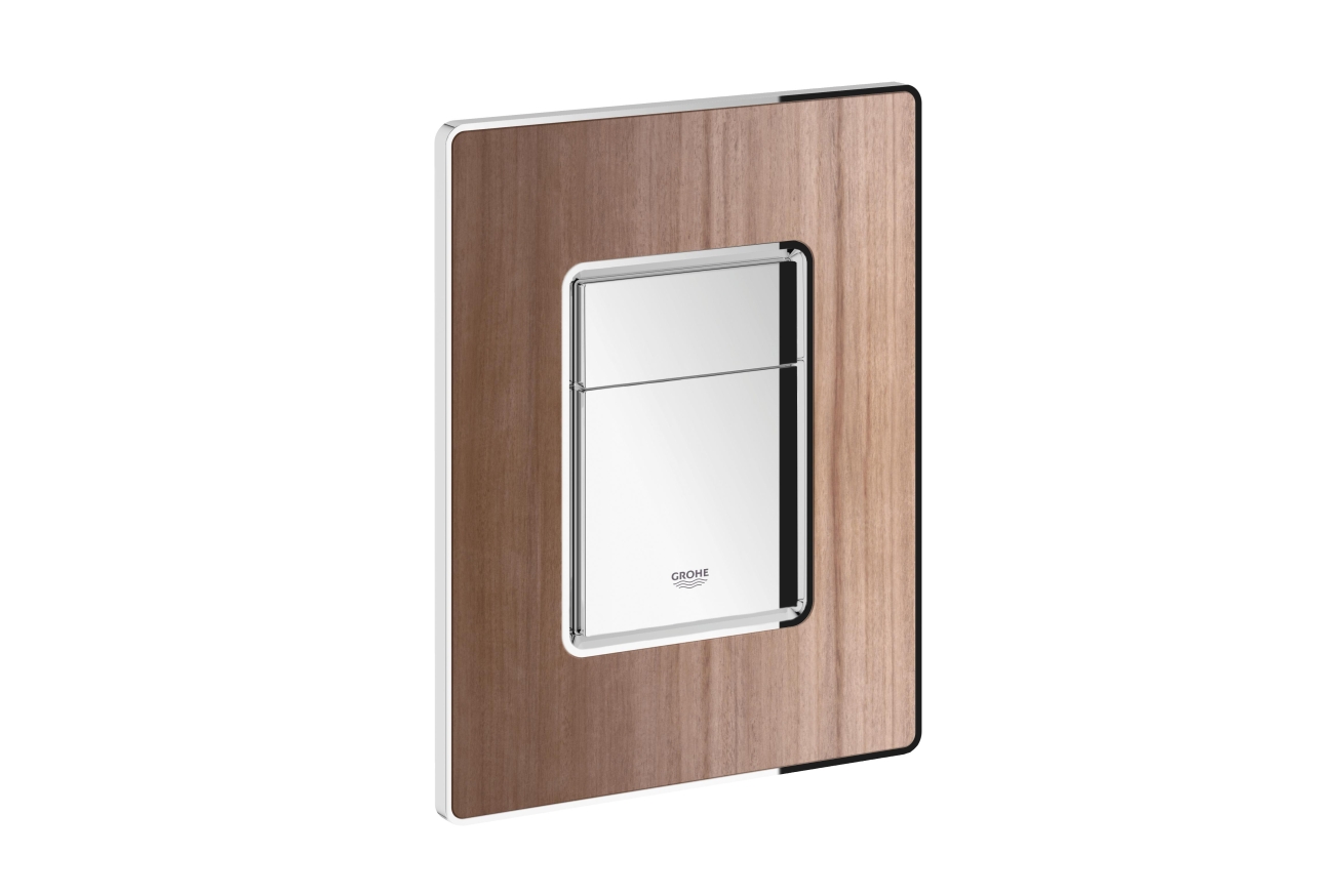 Панель смыва для унитаза GROHE Skate Cosmopolitan Wood дерево, 3 режима, ореховый (38849HP0)