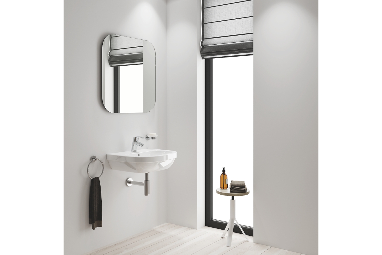 Смеситель для раковины GROHE Eurosmart с энергосберегающим картриджем, S-size, хром (32154002)