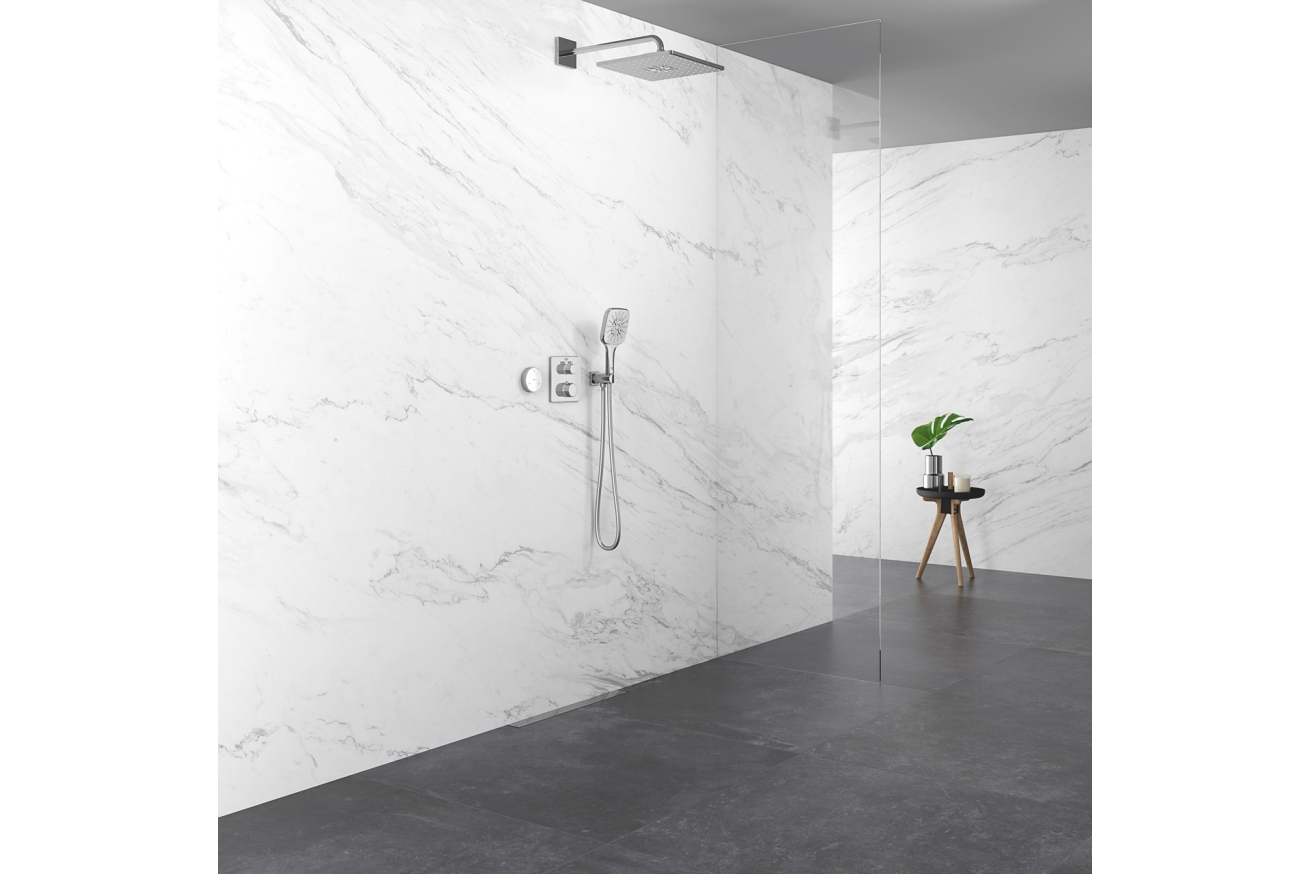 Ручной душ GROHE Rainshower SmartActive 130 Cube, 12 л/мин, 3 режима, хром (26550000)