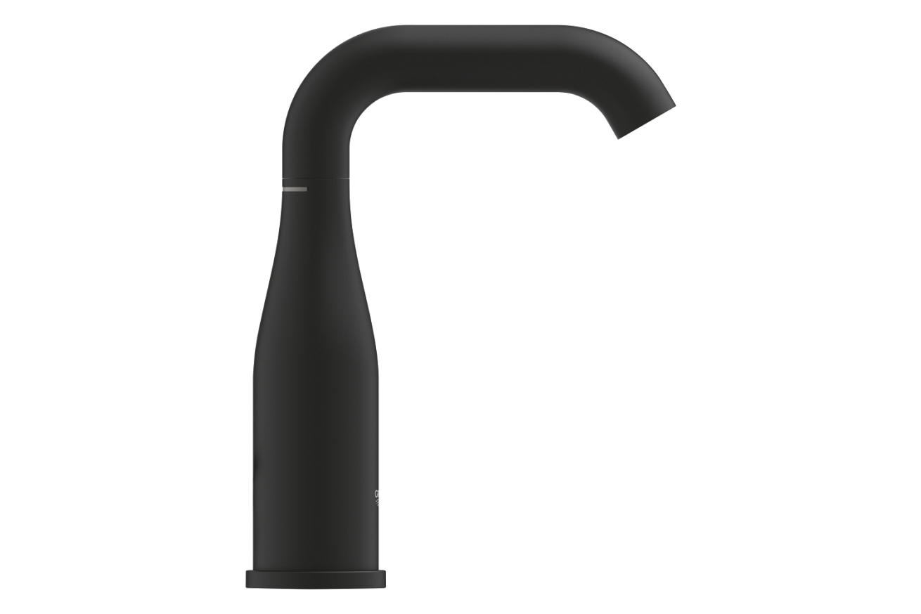 Смеситель для раковины GROHE Essence без донного клапана, M-size, фантомный черный (24176KF1)