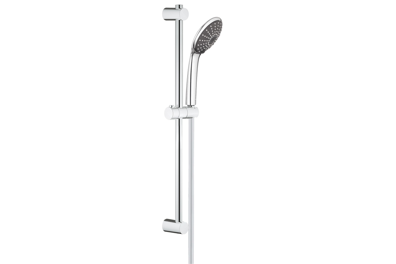 Душевой гарнитур GROHE QuickFix Vitalio Joy 110 Duo, 2 режима струи, душевая штанга 600 мм, 9,5 л/мин, хром (27326000)