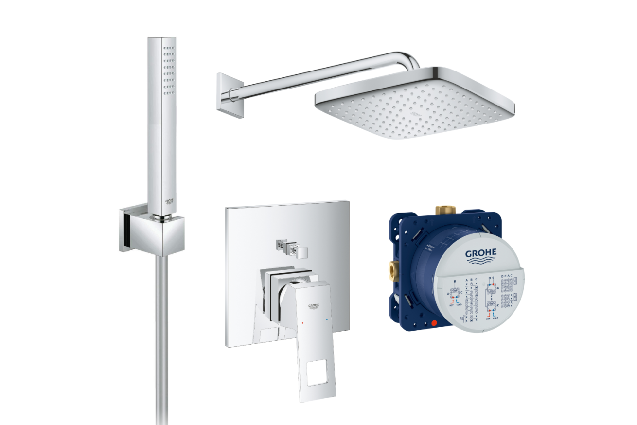Душевая система GROHE Euphoria Cube со смесителем для душа, хром (NB0067)
