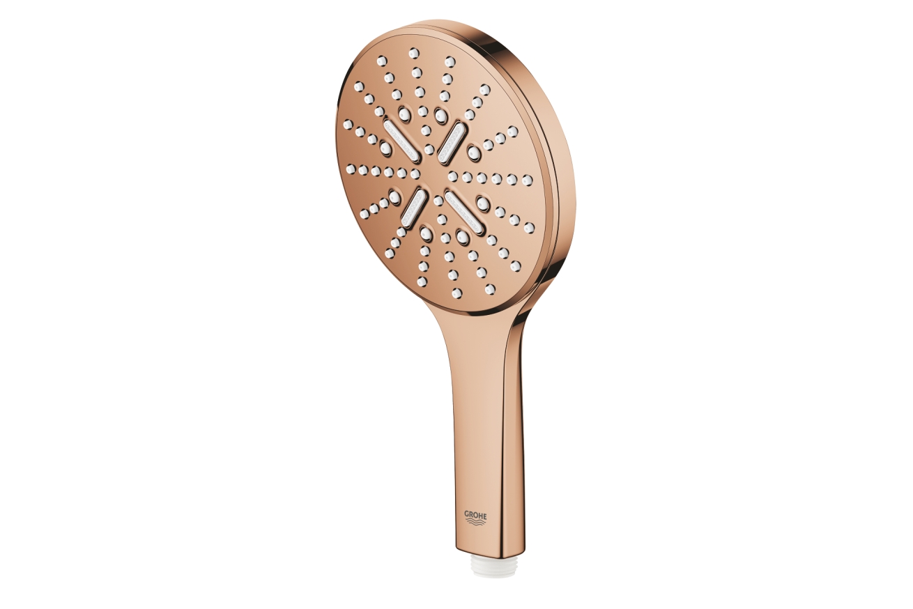 Ручной душ GROHE Rainshower SmartActive 130, 3 режима, теплый закат глянец (26574DA0)
