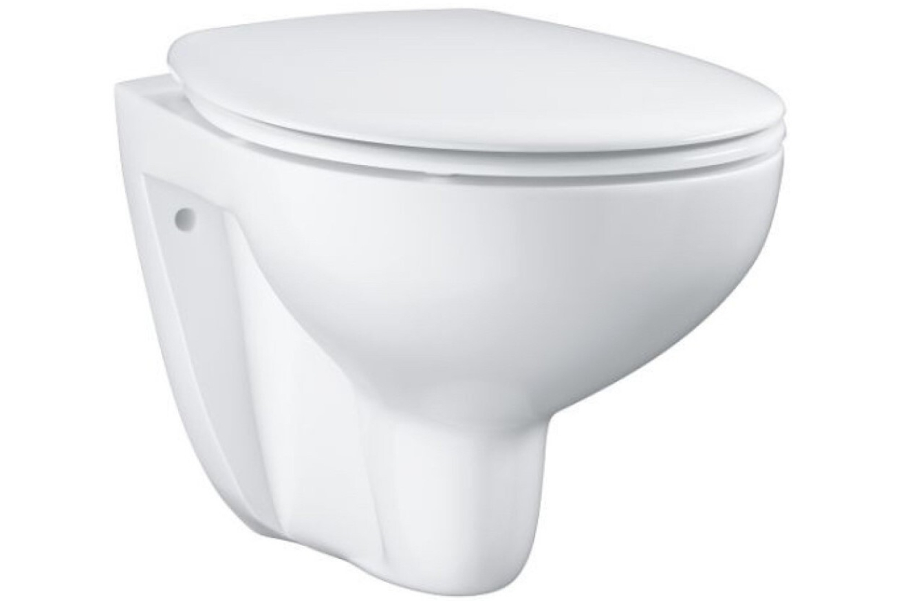 Комплект инсталляции GROHE Solido 4 в 1, с подвесным унитазом Lecico Sydney, сиденьем с крышкой и панелью смыва Skate Air (хром) (39460000)
