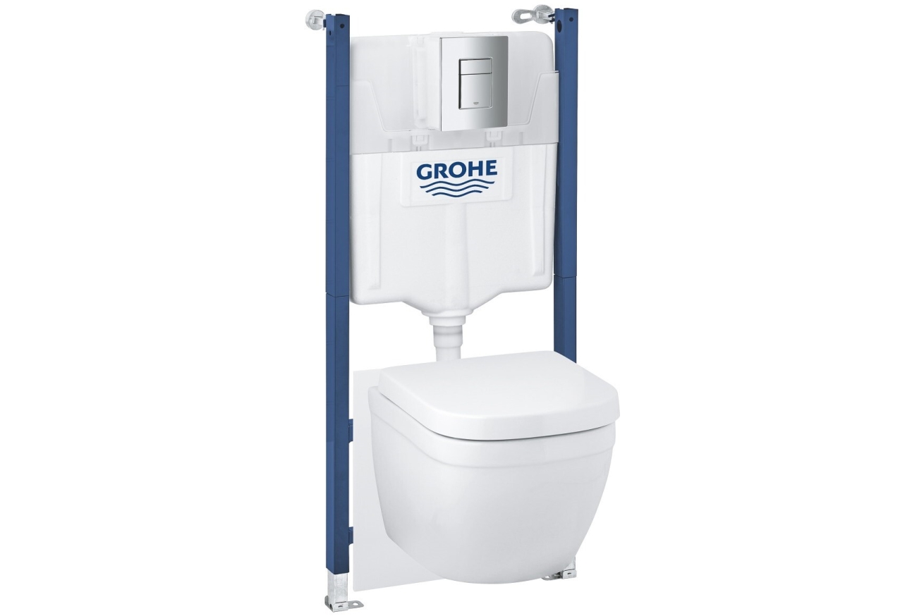 Комплект инсталляции GROHE Solid 5 в 1 с унитазом (39890000)