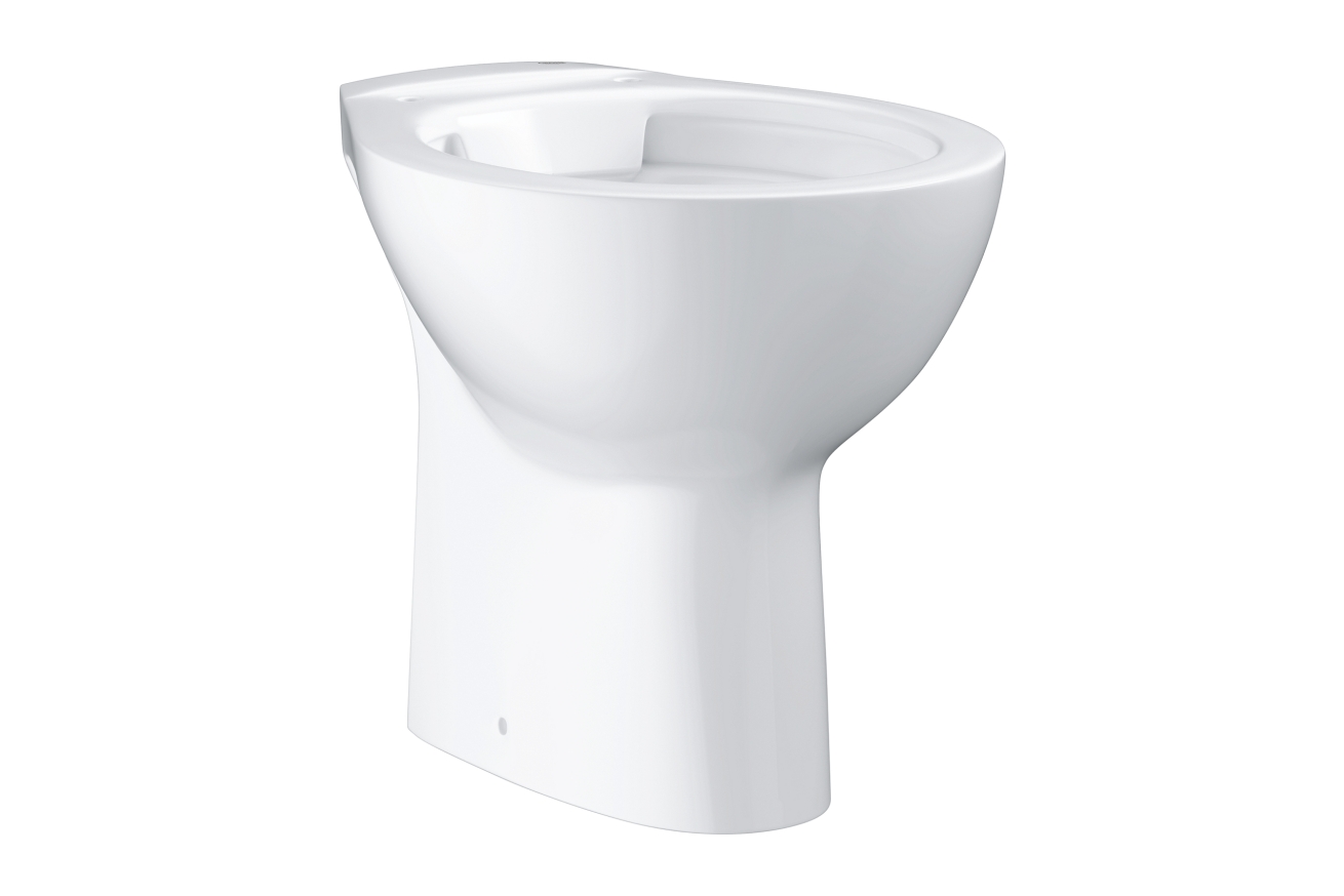 Унитаз напольный безободковый GROHE Bau Ceramic с бачком и сиденьем с микролифтом (NW0051-1)