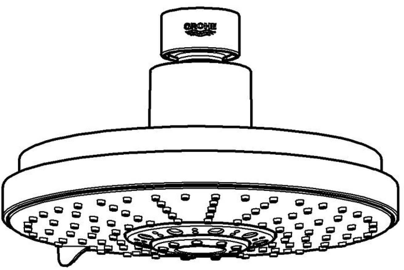 Верхний душ GROHE Rainshower Cosmopolitan 160, 4 режима, хром (27134000)