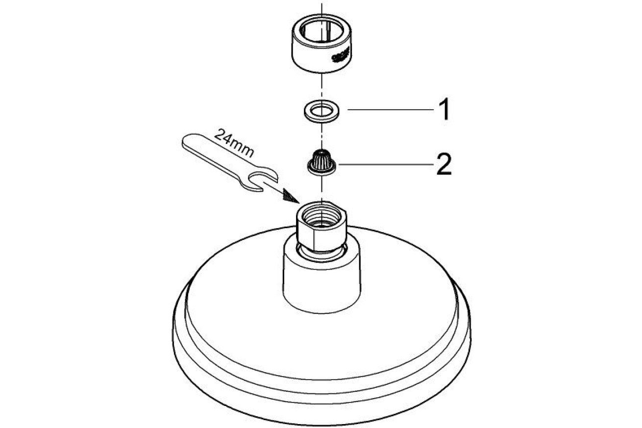 Верхний душ GROHE Rainshower Cosmopolitan 160, 4 режима, хром (27134000)