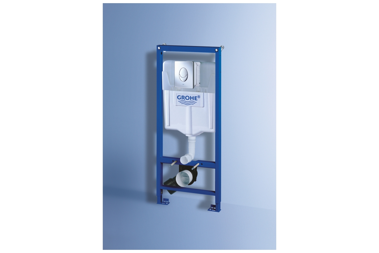 Инсталляция для подвесного унитаза GROHE Solido 3 в 1, с накладной панелью Skate Air (38956000)