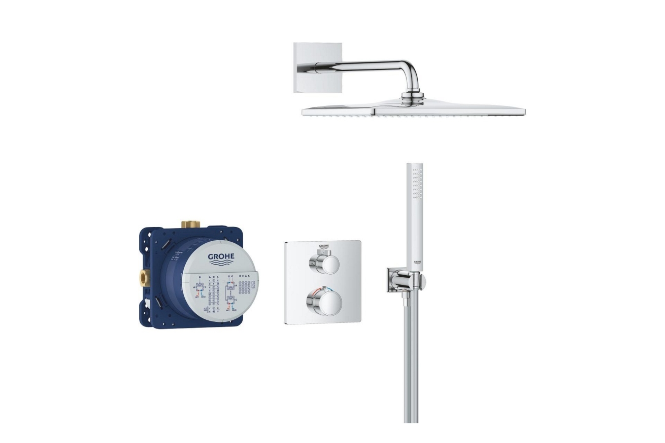Душевая система GROHE Grontherm с термостатом для душа, хром (34870000)