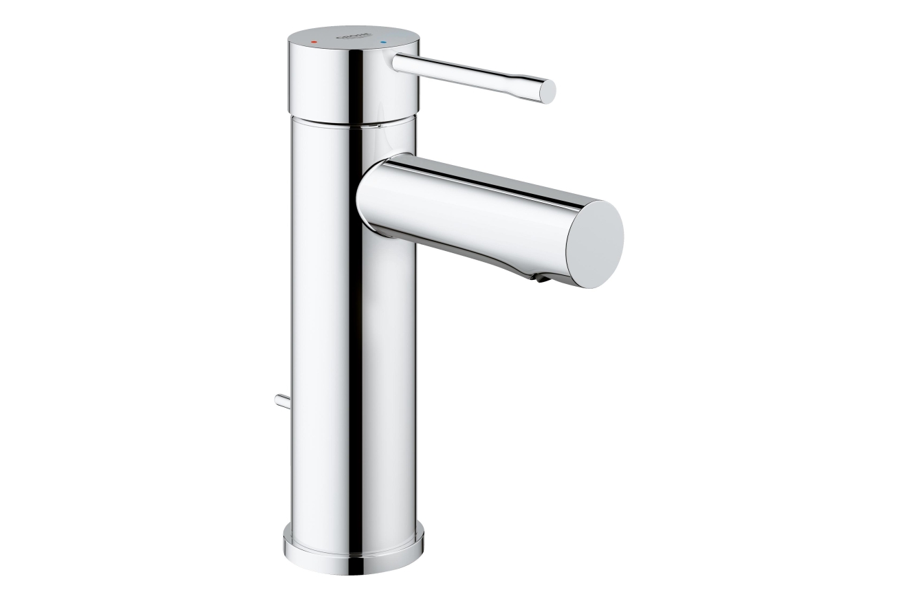 Смеситель для раковины GROHE Essence с донным клапаном, S-size, хром (23379001)