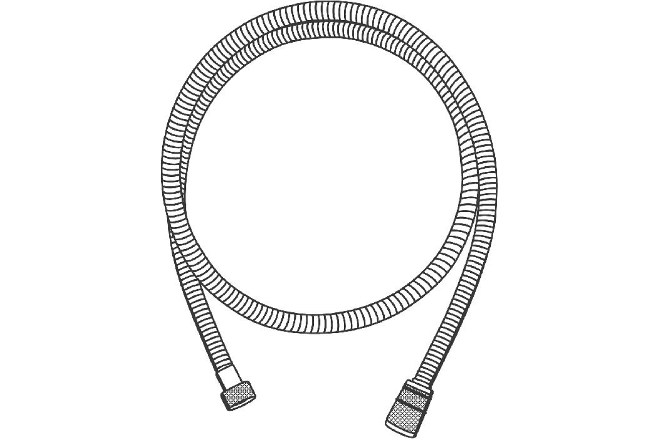 Душевой шланг GROHE Rotaflex Metal Long-Life 1500 мм, с защитой от перекручивания, хром (28417000)