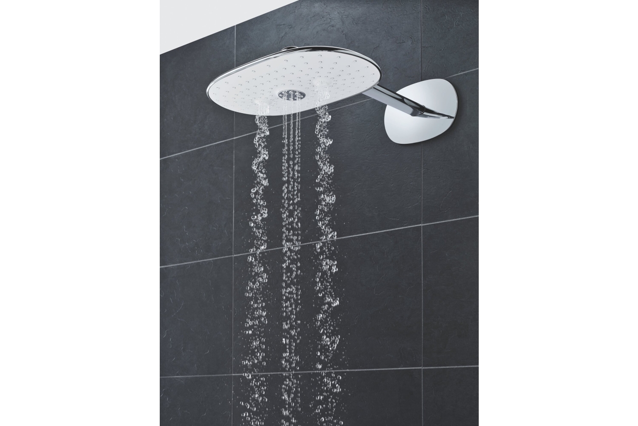 Верхний душ GROHE Rainshower SmartControl 360x220, 2 режима, 450 мм, белая луна (26254LS0)