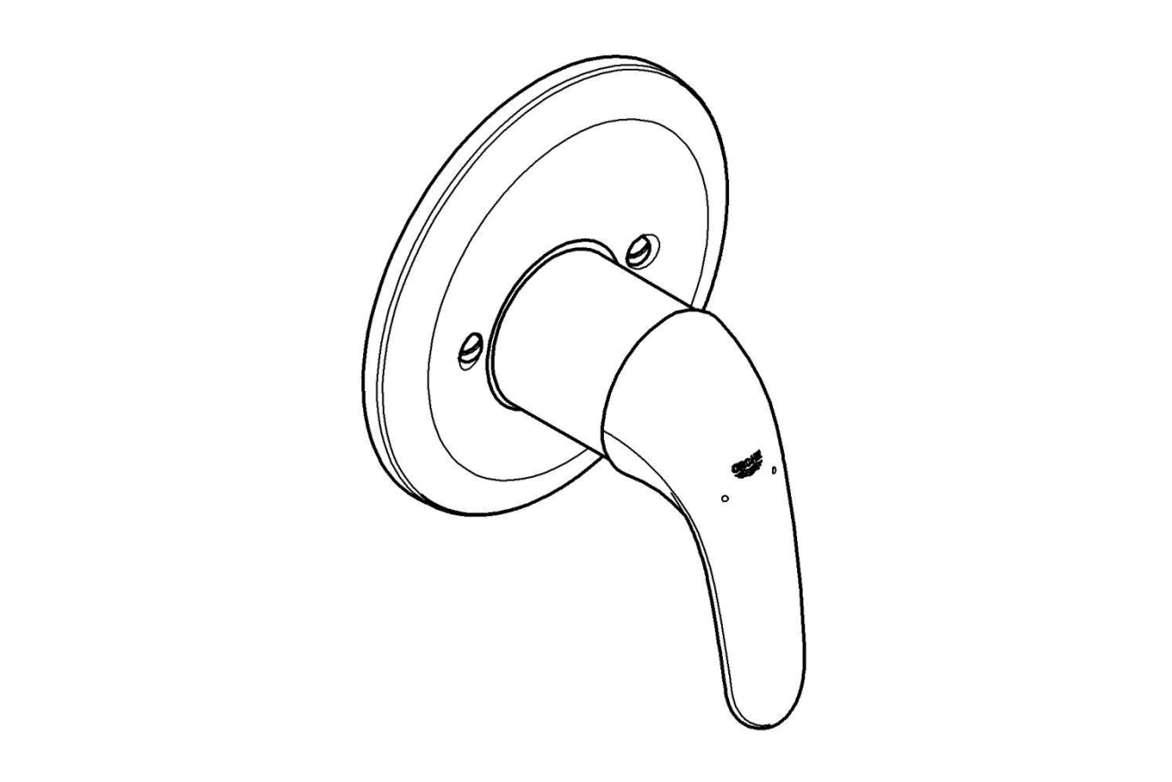 Смеситель для душа GROHE Euroeco, хром (32742000)