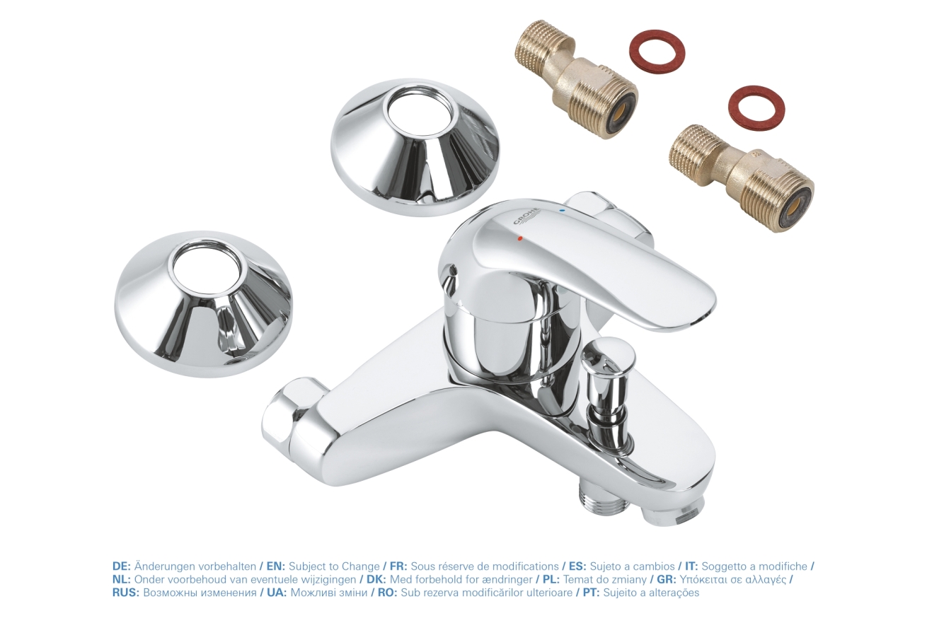 Смеситель для ванны GROHE Euroeco, хром (32743000)