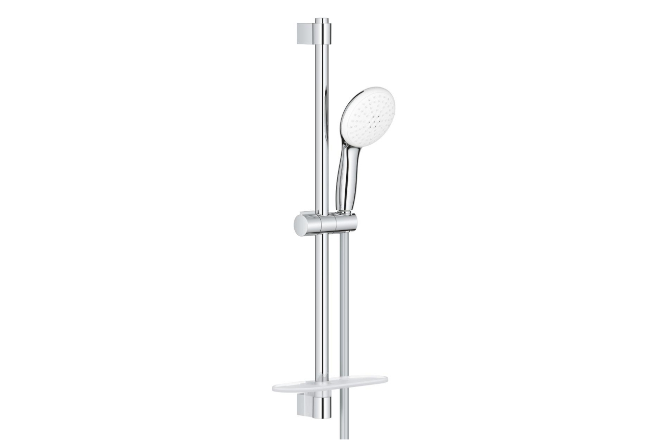 Душевой гарнитур GROHE Tempesta 110 с мыльницей, 2 режима струи, душевая штанга 600 мм, 13,5 л/мин, хром (27926003)