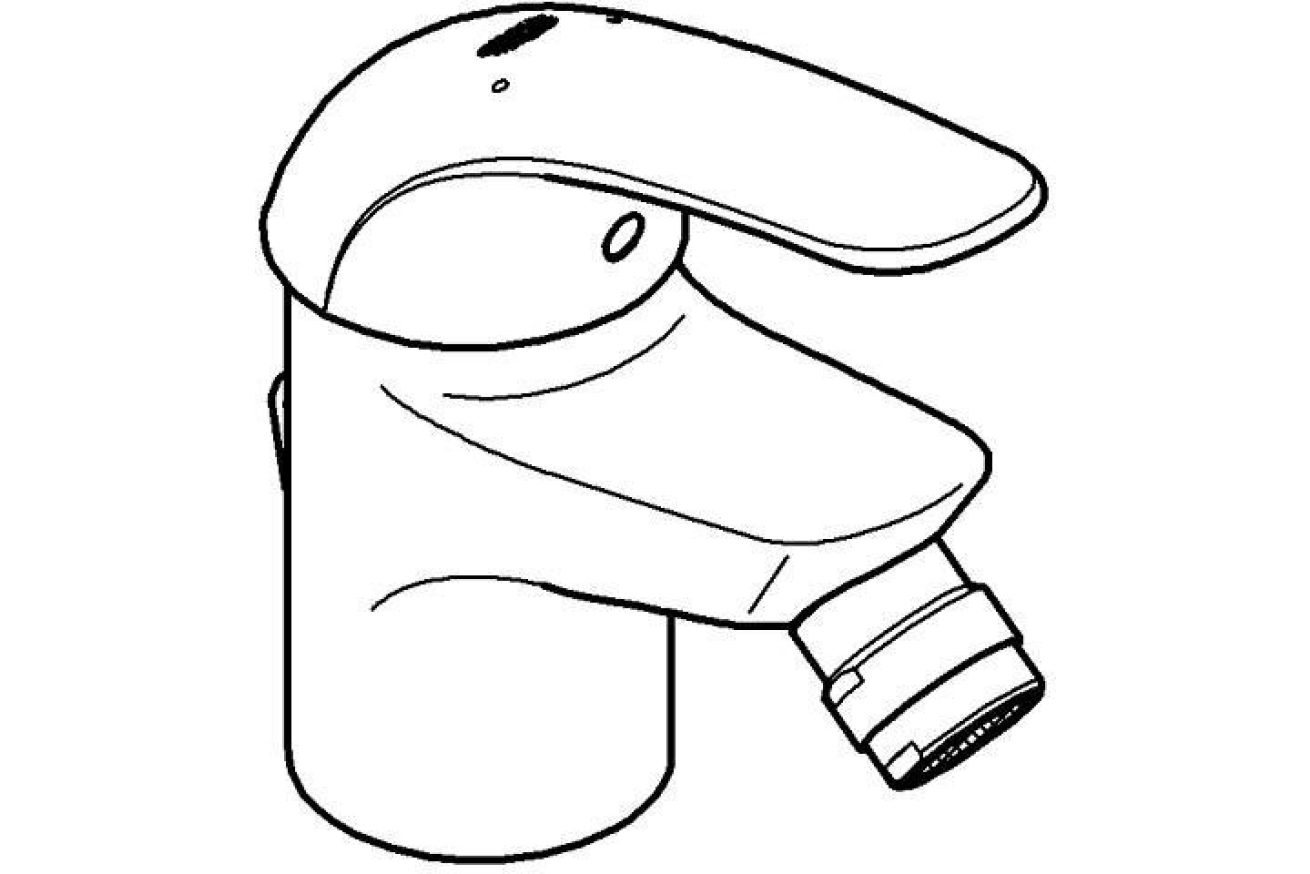 Смеситель для биде GROHE Euroeco, S-size, хром (32882000)