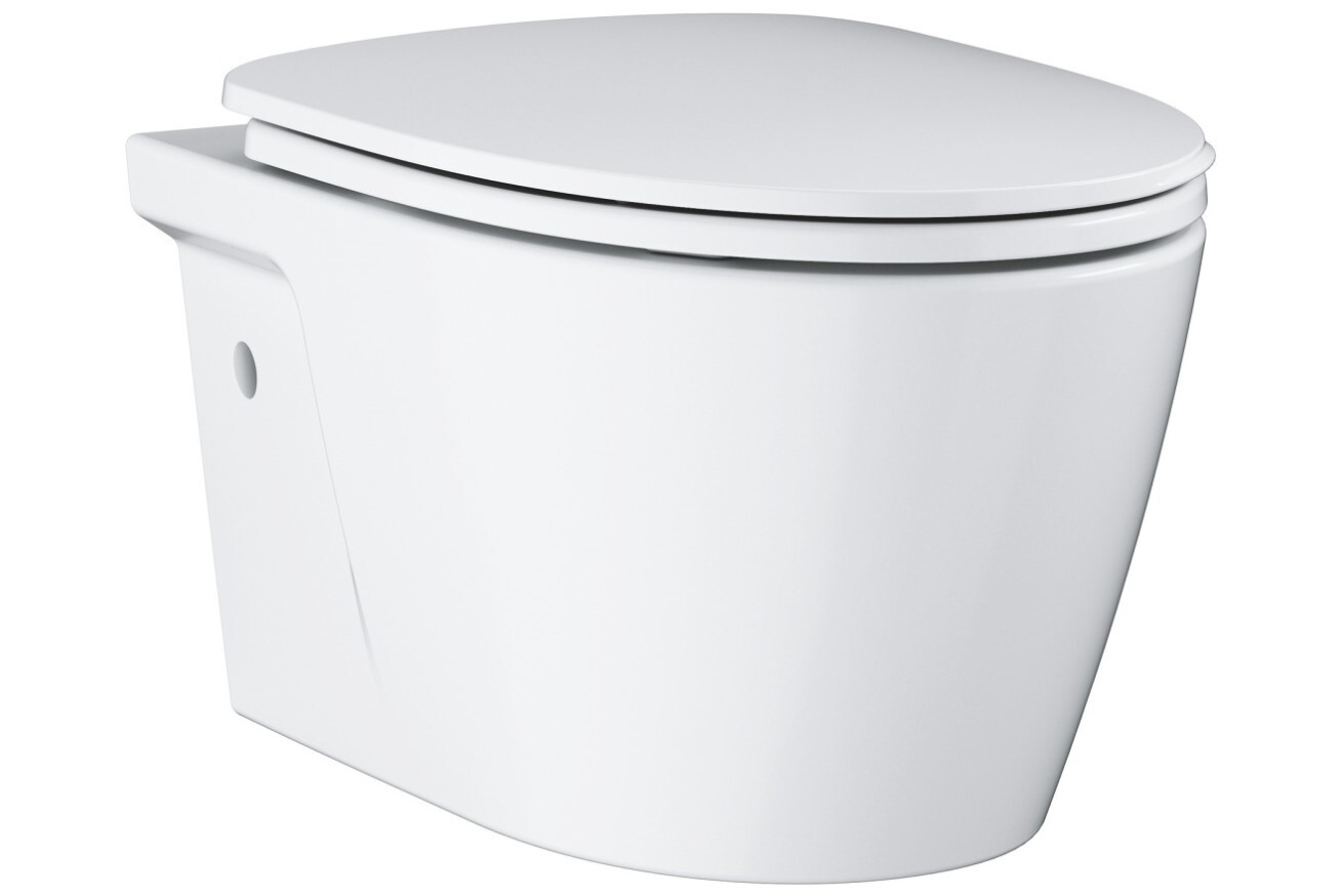 Унитаз подвесной GROHE Projectline с сиденьем, альпин-белый (39321000)