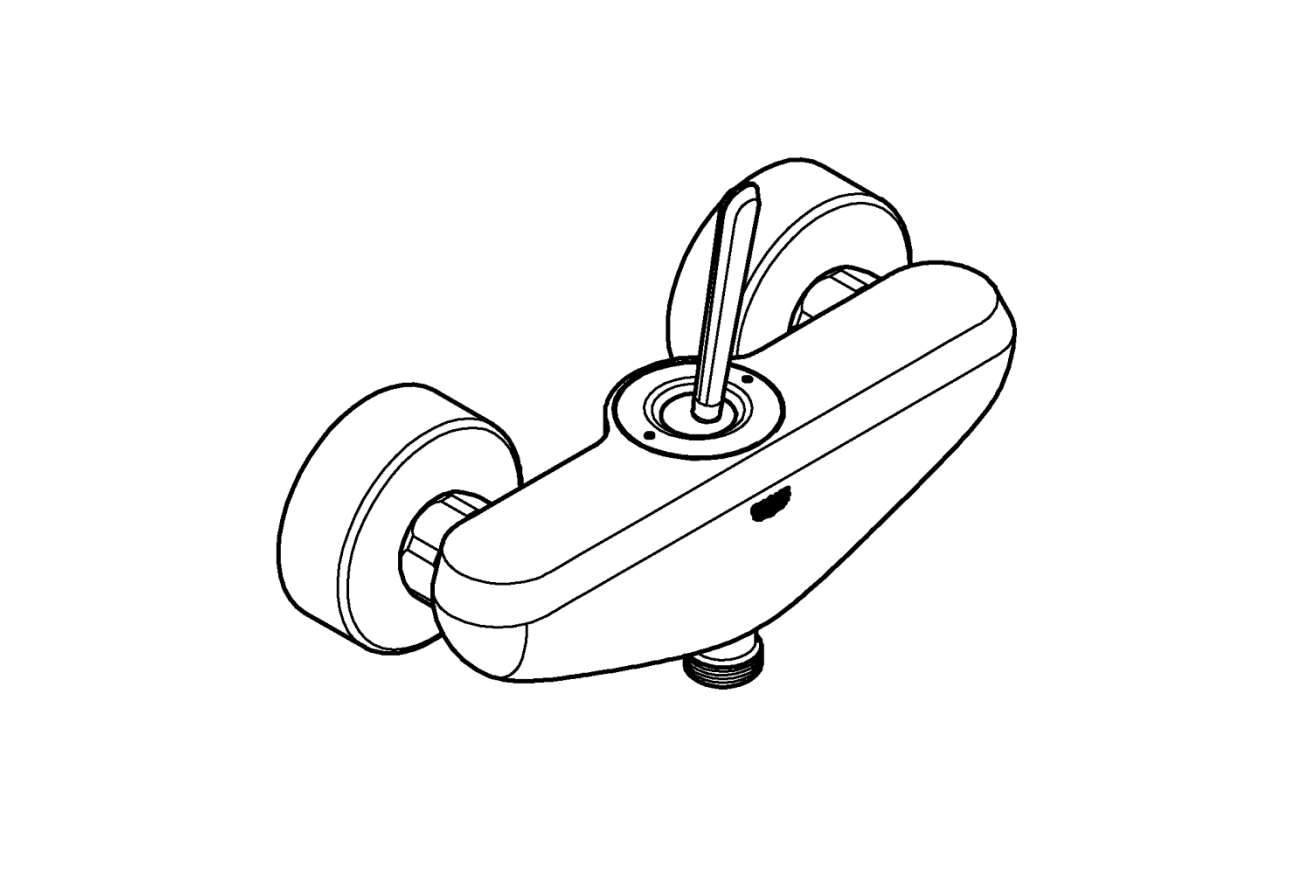 Смеситель для душа GROHE Eurodisc Joy, хром (23430000)