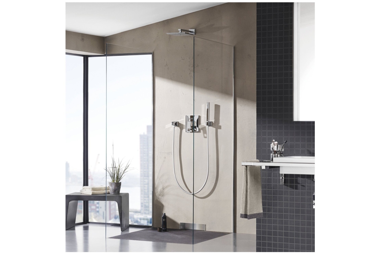 Верхний душ GROHE Rainshower Allure 230 с кронштейном, 9,5 л/мин, 1 режим, 286 мм, хром (26064000)